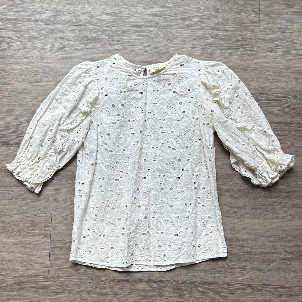 Sézane Yaelle Blouse Short Sleeve 0
